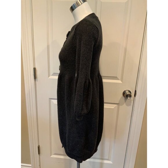 Vince Gray Wool Long Cardigan W/ 3/4 Sleeves , Size Small - Picture 4 of 8